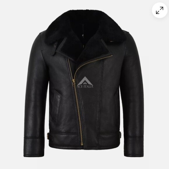 Sheepskin Leather Jacket - Picture 1 of 10